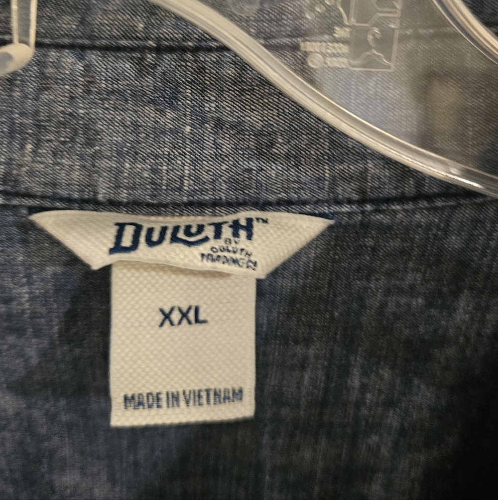 Duluth Chambray Denim Tunic Dress with Front Pockets - Size XXL - Picture 2 of 12